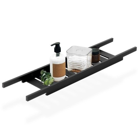 AM/63 Półka Łazienkowa na Wannę Bambusowa BATHROOM SOLUTIONS 68 x 15 cm Czarna