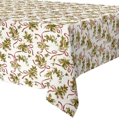 Grupa Orion Sp. z o.o. Obrus Świąteczny Plamoodporny 180 x 130 cm Kremowy EXCELLENT HOUSEWARE