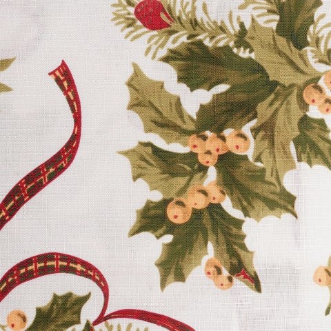 Grupa Orion Sp. z o.o. Obrus Świąteczny Plamoodporny 180 x 130 cm Kremowy EXCELLENT HOUSEWARE