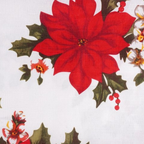 Grupa Orion Sp. z o.o. Obrus Świąteczny Plamoodporny 180 x 130 cm Biały EXCELLENT HOUSEWARE