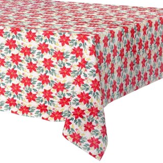 Grupa Orion Sp. z o.o. Obrus Świąteczny Plamoodporny 220 x 150 cm Biały EXCELLENT HOUSEWARE