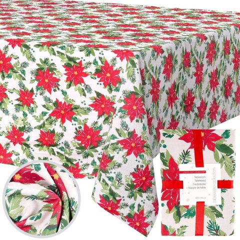 Grupa Orion Sp. z o.o. Obrus Świąteczny Plamoodporny 220 x 150 cm Beżowy EXCELLENT HOUSEWARE