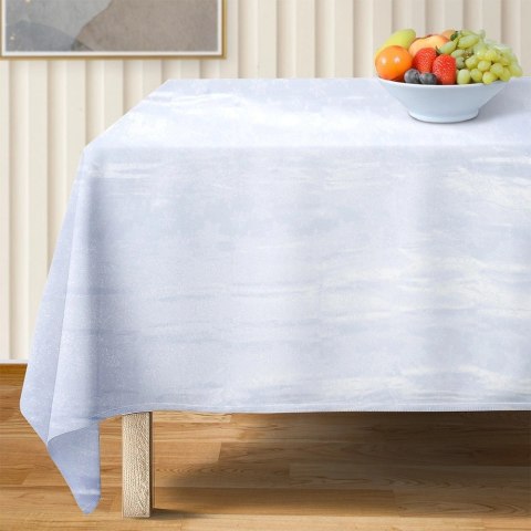 Grupa Orion Sp. z o.o. Obrus Świąteczny Plamoodporny 220 x 150 cm Śnieżynki EXCELLENT HOUSEWARE