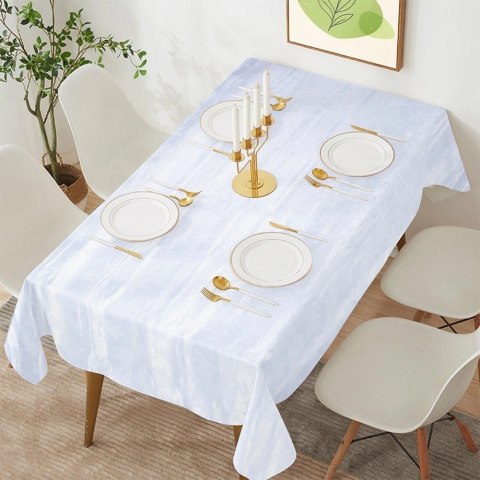 Grupa Orion Sp. z o.o. Obrus Świąteczny Plamoodporny 220 x 150 cm Śnieżynki EXCELLENT HOUSEWARE