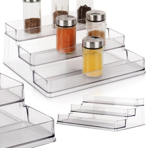 Grupa Orion Sp. z o.o. Półka Kuchenna Organizator 3 Poziomy Przezroczysta 255 x 235 cm EXCELLENT