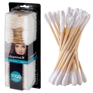 AM/63 Patyczki Kosmetyczne Bambusowe 1000 szt. ELEGANZA Bawełniane Ekologiczne