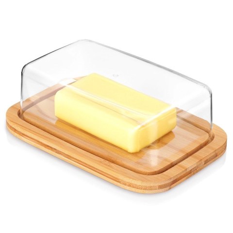 Grupa Orion Sp. z o.o. Maselniczka z Pokrywką Podstawka Bambusowa 19 x 12,5 x 6 cm MONDEX