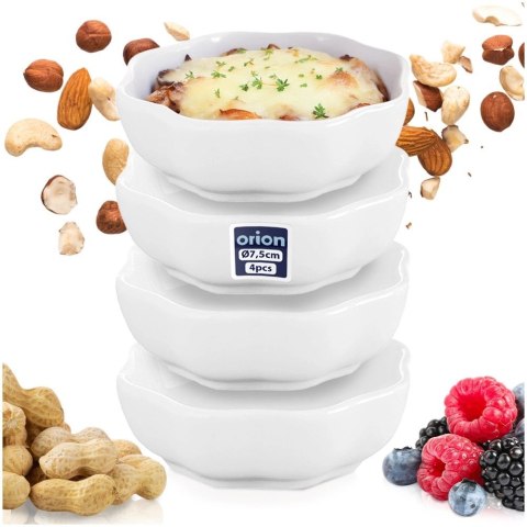 Grupa Orion Sp. z o.o. Miseczki na przekąski ceramiczne 7,5 cm, 50 ml 4 szt.