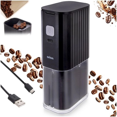 Grupa Orion Sp. z o.o. Młynek do Kawy Elektryczny 16 cm USB C Regulacja Ceramiczny ORION