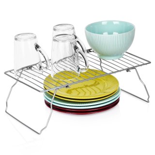AM/63 Półka Kuchenna Metalowa Składana Szara 37 x 21 cm SG Organizator
