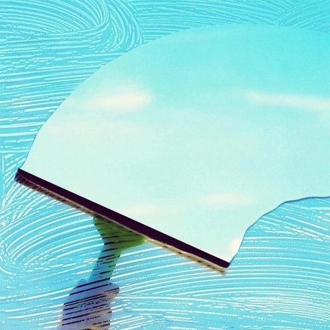 AM/63 Mop do Okien Teleskopowy 50-95 cm ze Ściągaczką Mikrofibra ULTRA CLEAN