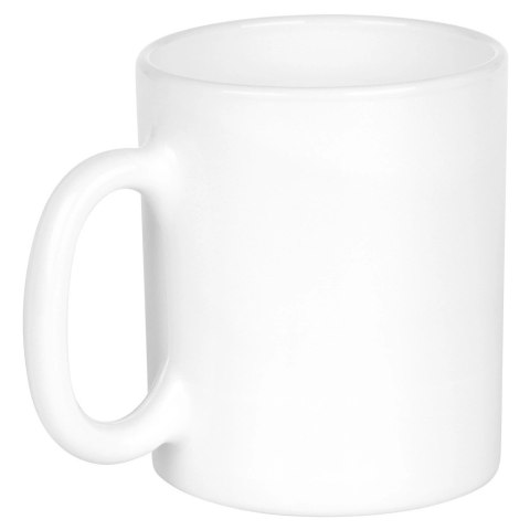 Grupa Orion Sp. z o.o. Kubki Szklane 300 ml 6 Szt. ORION Białe Szkło Opalowe do Zmywarki