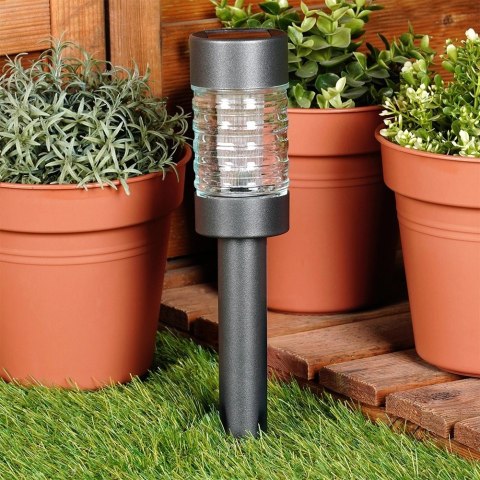 Grupa Orion Sp. z o.o. Lampka Ogrodowa Solarna led Wbijana 27 cm ORION Stal Nierdzewna