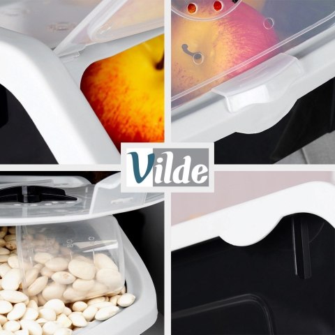 Grupa Orion Sp. z o.o. Pojemnik na Warzywa Karmę 12 L VILDE z Miarką Wentylacja 33 x 23,5 cm