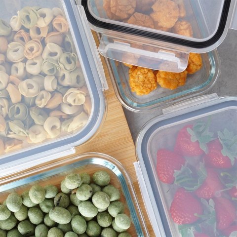 Grupa Orion Sp. z o.o. Zestaw 9 Pojemników Szklanych Szczelny VILDE Piekarnik Mikrofala Mrożenie