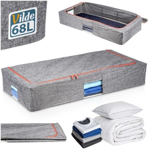 Grupa Orion Sp. z o.o. Pokrowiec na Pościel Duży Stelaż Zamek 68 L VILDE Pod Łóżko Stabilny