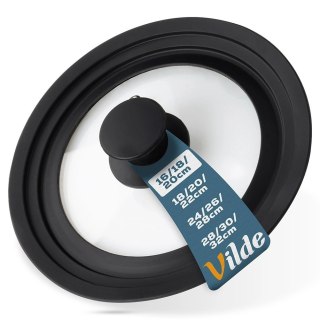 Vilde Pokrywka szklana silikonowa uniwersalna 16/18/20 cm