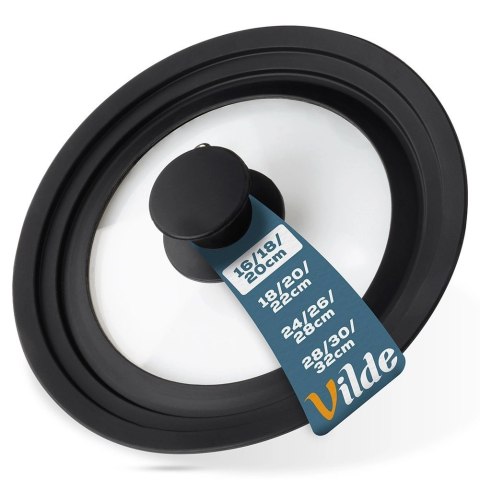 Vilde Pokrywka szklana silikonowa uniwersalna 16/18/20 cm