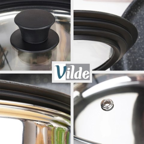 Vilde Pokrywka szklana silikonowa uniwersalna 16/18/20 cm