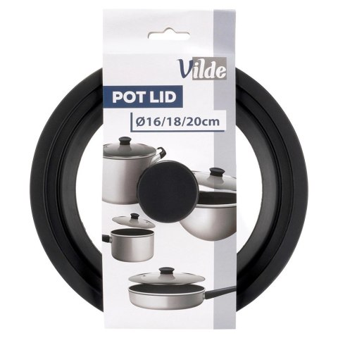 Vilde Pokrywka szklana silikonowa uniwersalna 16/18/20 cm