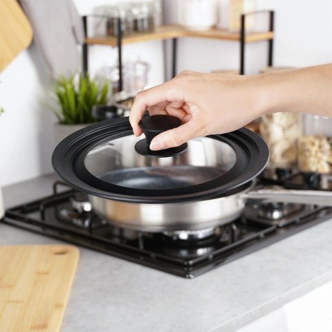 Grupa Orion Sp. z o.o. Pokrywka Szklana Uniwersalna Silikon 18 20 22 cm 3W1 VILDE Zmywarka