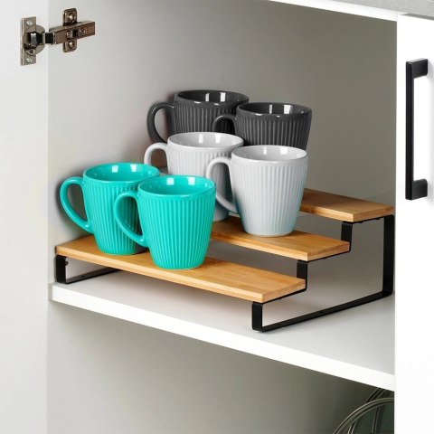 Grupa Orion Sp. z o.o. Półka Kuchenna Drewniana 3 Poziomowa Organizer 32 x 235 cm VILDE Przyprawy