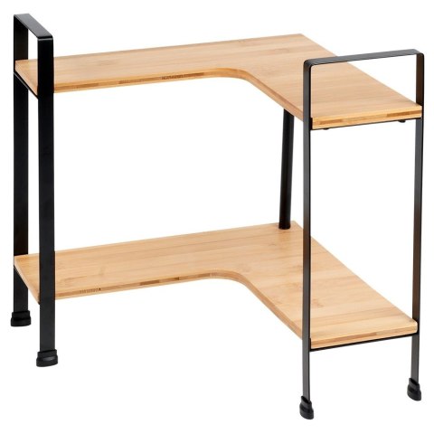 Grupa Orion Sp. z o.o. Półka Kuchenna Drewniana Narożna 2 Poziomy Bambus 335 cm VILDE