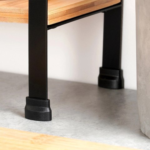 Grupa Orion Sp. z o.o. Półka Kuchenna Drewniana Narożna 2 Poziomy Bambus 335 cm VILDE