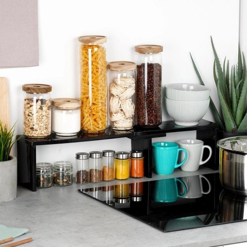 Grupa Orion Sp. z o.o. Półka Kuchenna Narożna Czarna Podłużna 47 x 32 x 155 cm VILDE