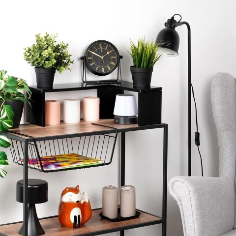 Grupa Orion Sp. z o.o. Półka Kuchenna Narożna Czarna Podłużna 47 x 32 x 155 cm VILDE