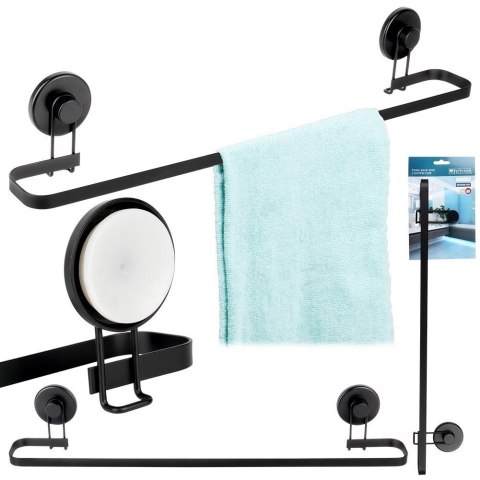 AM/63 Wieszak na Ręczniki Metalowy 60 cm BATHROOM SOLUTIONS na Przyssawki