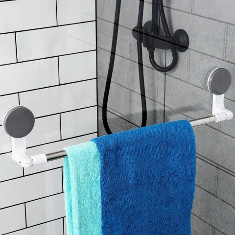 AM/63 Wieszak na Ręczniki Stalowy 59,5 cm BATHROOM SOLUTIONS na Przyssawki