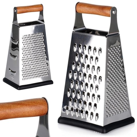 Grupa Orion Sp. z o.o. Tarka Kuchenna 4-Stronna Stalowa 22 cm EXCELLENT HOUSEWARE Drewniany Uchwyt