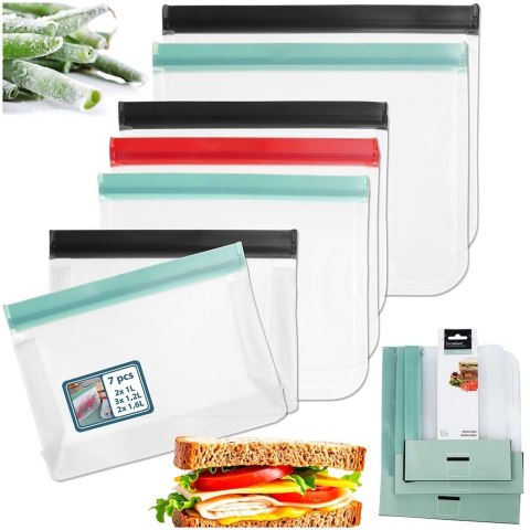 AM/63 Woreczki Strunowe do Żywności 7 szt. EXCELLENT ELECTRICS Różne Rozmiary