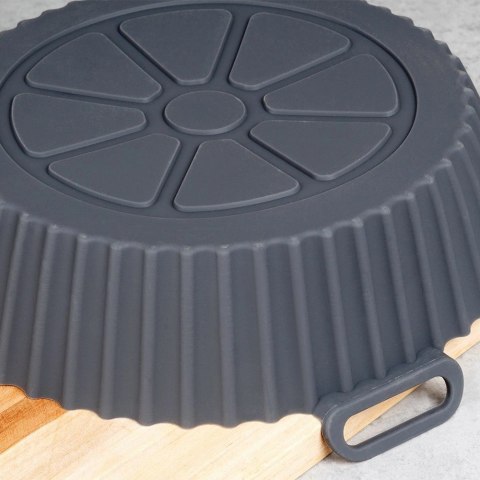 HIT Trading B.V. Wkład do Frytkownicy Air Fryer 1 szt. HIT Silikonowy Szary Okrągły 20 cm