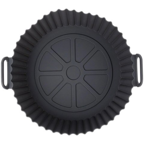 HIT Trading B.V. Wkład do Frytkownicy Air Fryer 1 szt. HIT Silikonowy Szary Okrągły 20 cm