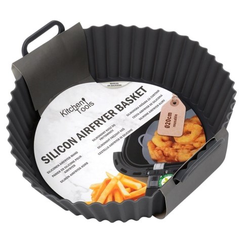 HIT Trading B.V. Wkład do Frytkownicy Air Fryer 1 szt. HIT Silikonowy Szary Okrągły 20 cm