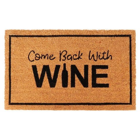 Grupa Orion Sp. z o.o. Wycieraczka do Butów 75 x 45 cm HOME STYLING Kokosowa "Come back with wine"