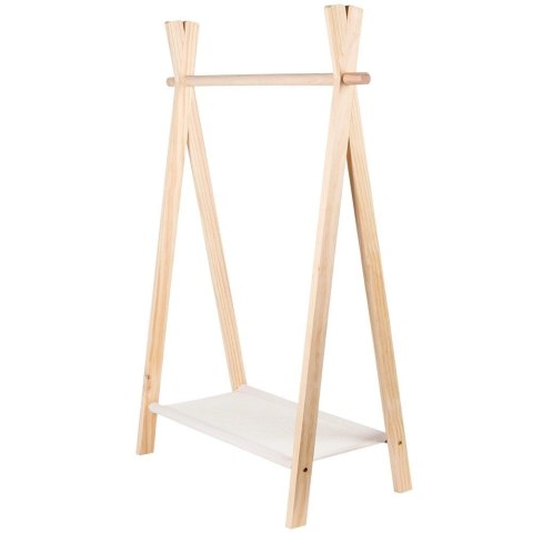 VELKOOBCHOD ORION, spol. s r.o. Wieszak Stojący na Ubrania Dziecięce KIDS COLLECTION Drewniany Tipi
