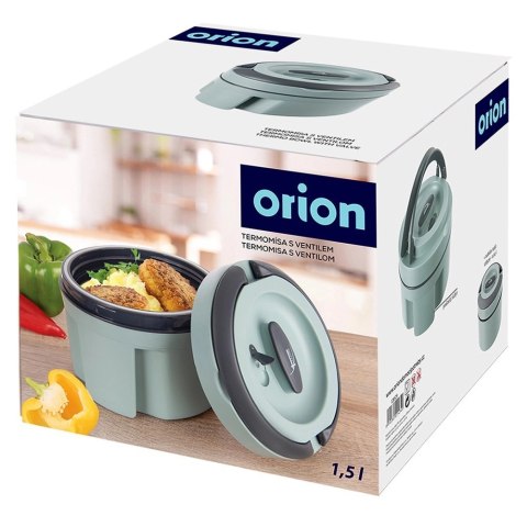 Grupa Orion Sp. z o.o. Termos Obiadowy TERMO Szczelny 2,4 L ORION Zielony Do Długiego Utrzymywania Temperatury