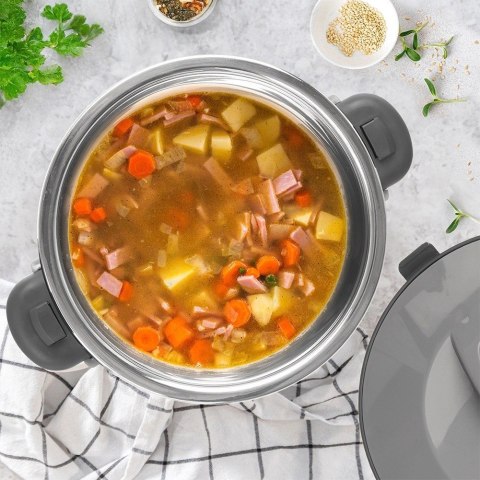 Grupa Orion Sp. z o.o. Termomisa Obiadowa TERMO Stalowa 3,5 L ORION Duża do Transportu Posiłków