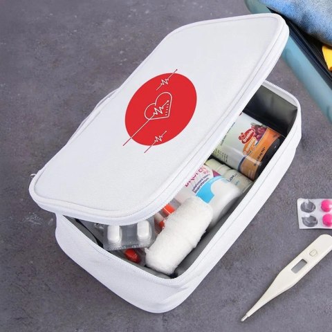 Grupa Orion Sp. z o.o. Torba na Leki Termiczna TERMO ORION Biała Podróż Wewnętrzne Kieszenie