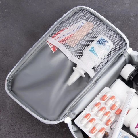 Grupa Orion Sp. z o.o. Torba na Leki Termiczna TERMO ORION Biała Podróż Wewnętrzne Kieszenie