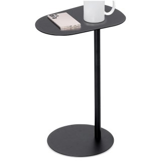 AM/63 Stolik Kawowy Metalowy Czarny Boczny Minimalistyczny 35 x 25 x 53 cm T4Y