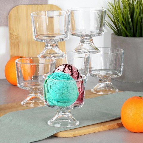 Grupa Orion Sp. z o.o. Pucharki do Lodów Szklane 6 szt. Desery Galaretki 290 ml VILDE