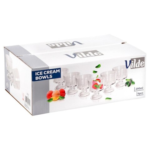 Grupa Orion Sp. z o.o. Pucharki do Lodów Szklane 6 szt. Desery Galaretki 290 ml VILDE
