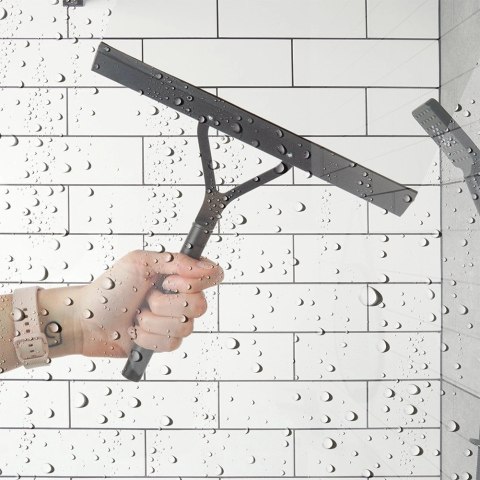 Grupa Orion Sp. z o.o. Ściągaczka do Szyb Czarna VILDE Metalowa Uchwyt na Przyssawkę