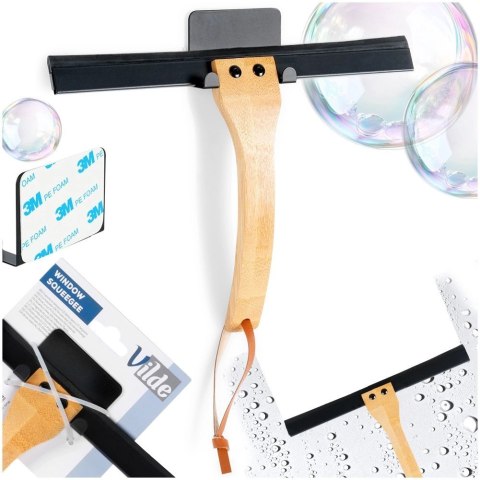 Grupa Orion Sp. z o.o. Ściągaczka do Szyb VILDE Bambusowy Uchwyt Montaż bez Wiercenia