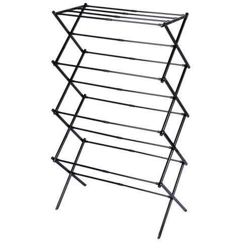 Grupa Orion Sp. z o.o. Suszarka na Pranie Pionowa Rozsuwana Metal Czarny 14 Prętów 139 cm VILDE