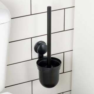 Grupa Orion Sp. z o.o. Szczotka Silikonowa do WC Wisząca Czarna z Ociekaczem na Ścianę VILDE